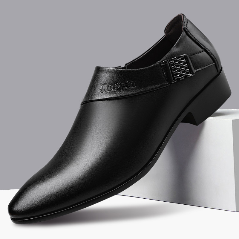 Leather Work Oxfords - รองเท้าหนังอ็อกซ์ฟอร์ดสำหรับผู้ชาย หรูหรา ไซส์ใหญ่ 38-50 รองเท้าเดรสผู้ชาย สำหรับงานธุรกิจ