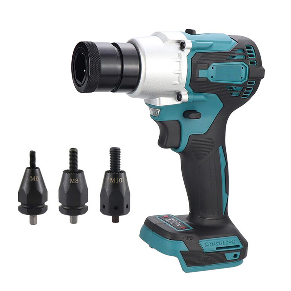 Rivet Setter Tool - ชุดเครื่องยิงรีเวทไฟฟ้าแบบไร้แปรงถ่าน พร้อมหัวยิงรีเวท ชุดเครื่องยิงรีเวทไฟฟ้าอัตโนมัติทรงพลัง เครื่องมือยิงรีเวท