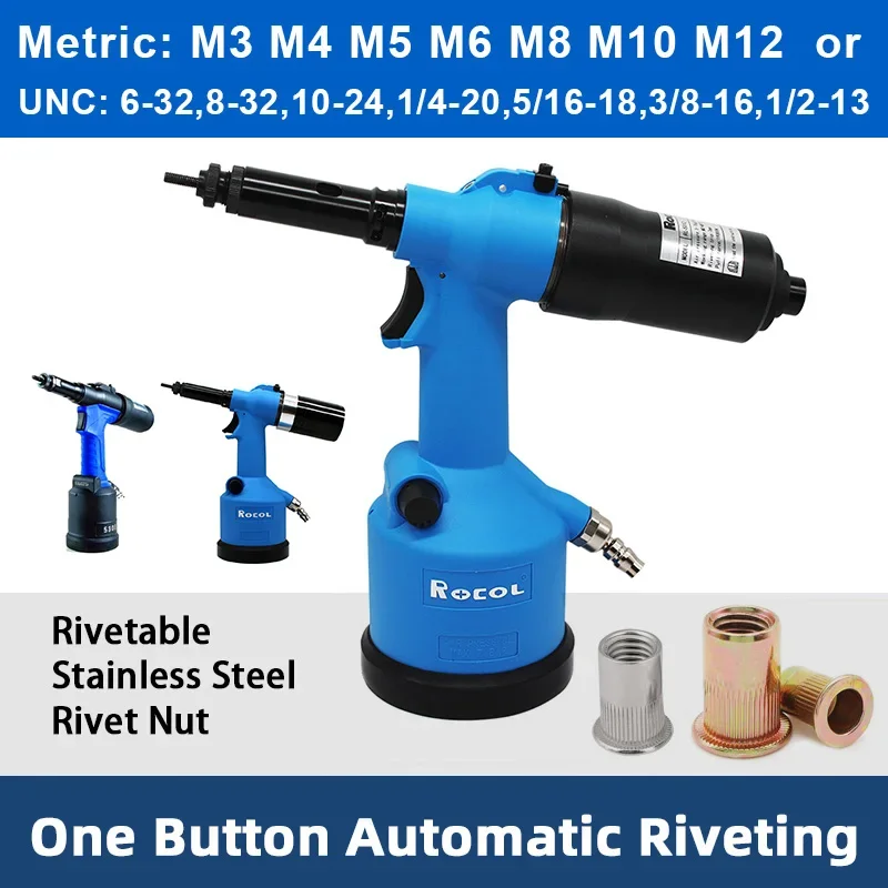 Rivet Setter Tool - อุตสาหกรรม Rivet Nut ปืนไฮดรอลิกนิวเมติกอัตโนมัติ Riveter เครื่องมือการตั้งค่า