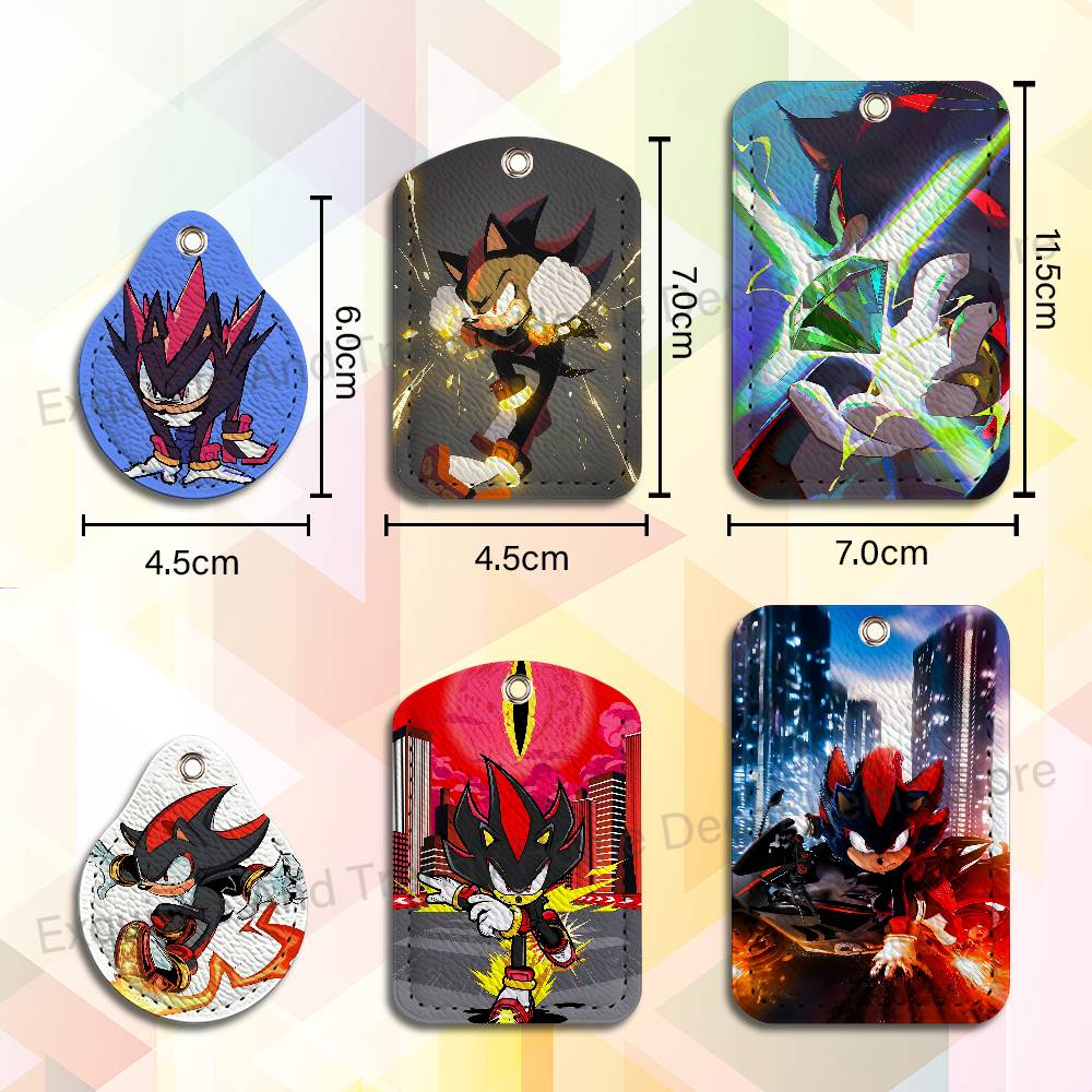 Leatherwork Keychain - S-Shadow The H-Hedgehogs พวงกุญแจสำหรับใส่บัตรทำงาน บัตรธนาคาร บัตรนักเรียน