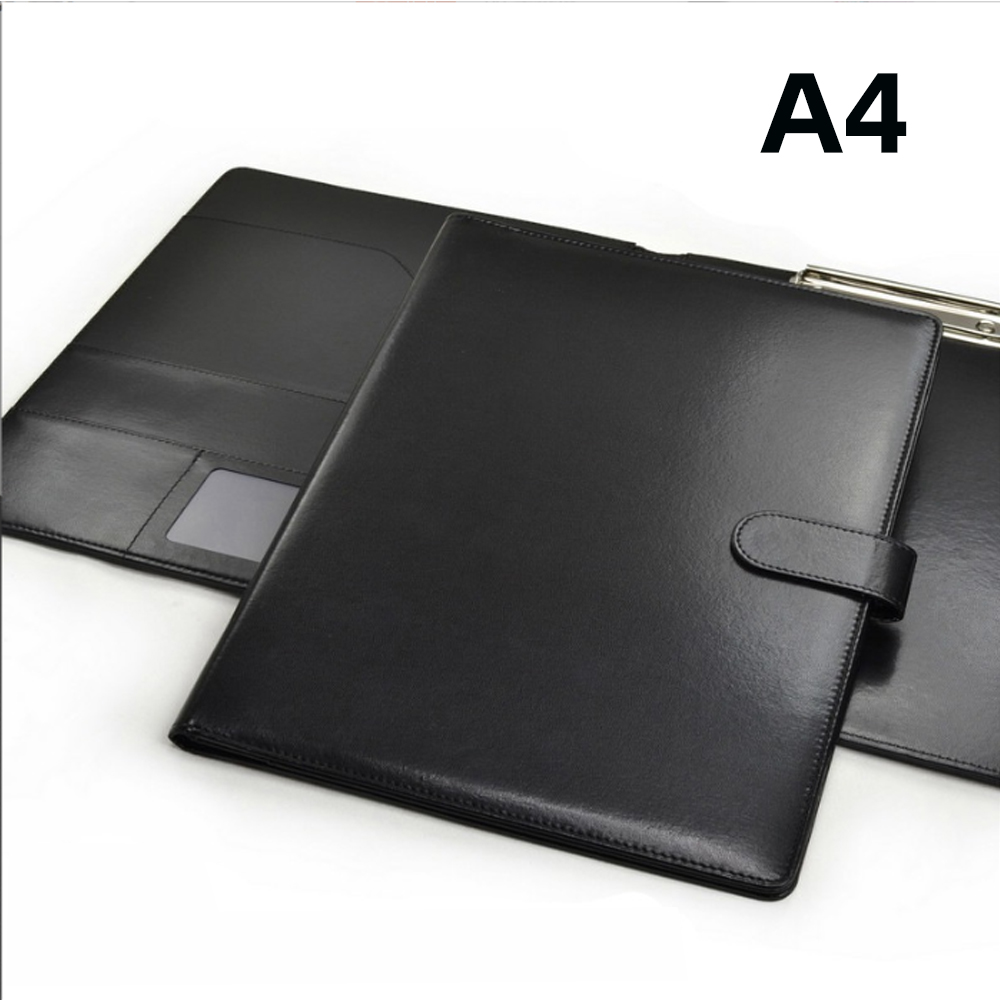 Leather Work Folder - A4โฟลเดอร์การประชุมธุรกิจเครื่องเขียนโฟลเดอร์โฟลเดอร์สัญญาแฟ้มโฟลเดอร์ Bill Organizer กระเป๋าใส่พาสปอร์ต Multifunctional
