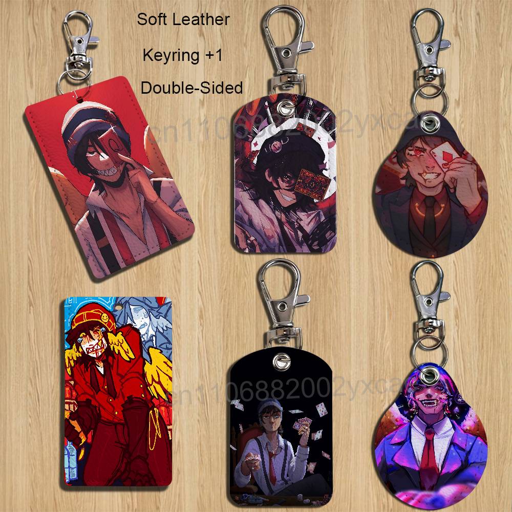 Leatherwork Keychain - เกม DSMP QSMP Quackity Holder สำหรับใส่บัตรธนาคาร