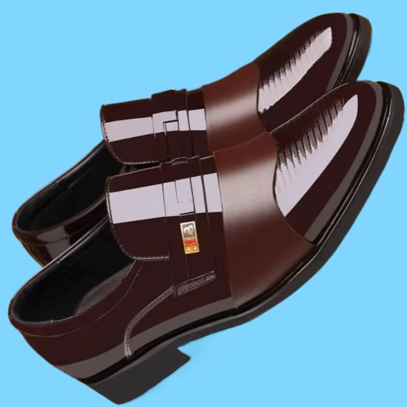 Leather Work Oxfords - รองเท้าหนังผู้ชายแบบคลาสสิกหรูหราทรงแหลมสำหรับงานแต่งงาน งานทางการ ธุรกิจ ลำลอง และทำงานในออฟฟิศ
