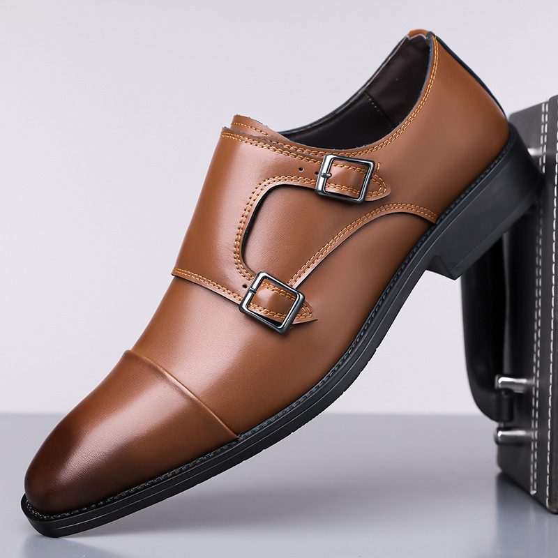 Leather Work Oxfords - รองเท้าหนังผู้ชายแบบทางการ สไตล์อ็อกซ์ฟอร์ด สำหรับธุรกิจ งานออฟฟิศ ใส่สบาย แบบสวม