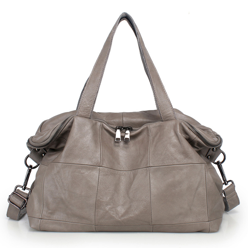 Leather Workshop - ความจุขนาดใหญ่ Tote กระเป๋าผู้หญิงจริงหนัง Crossbody กระเป๋าสบายๆกระเป๋าสะพายกว้างขวางกระเป๋าถือสําหรับทํางานท่องเที่ยวช้อปปิ้ง