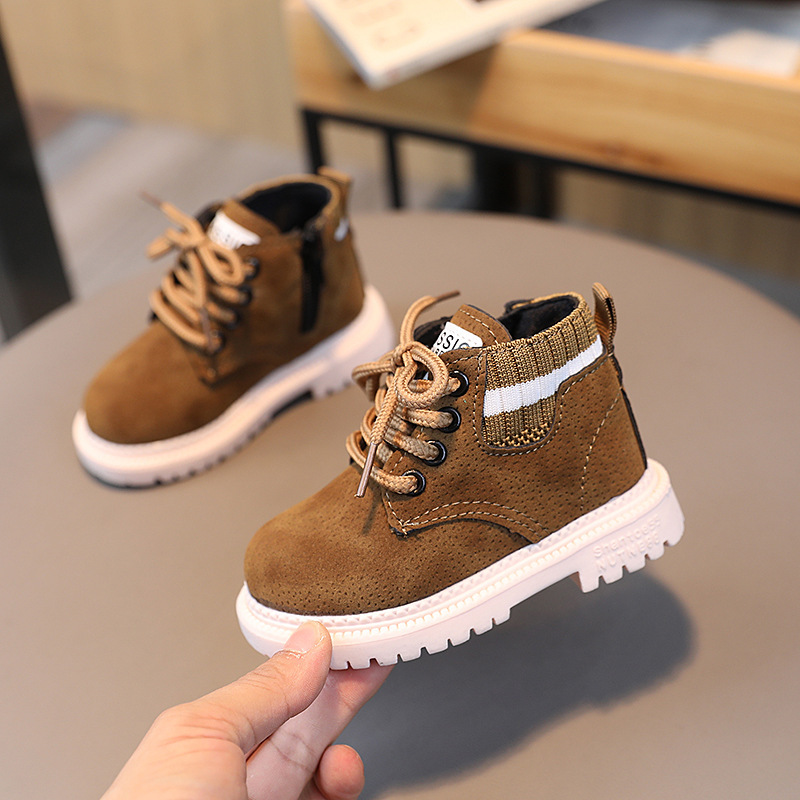 ฤดูใบไม้ร่วงฤดูหนาวเด็กสไตล์เร - Leather Work For Kids บทวิจารณ์และราคา