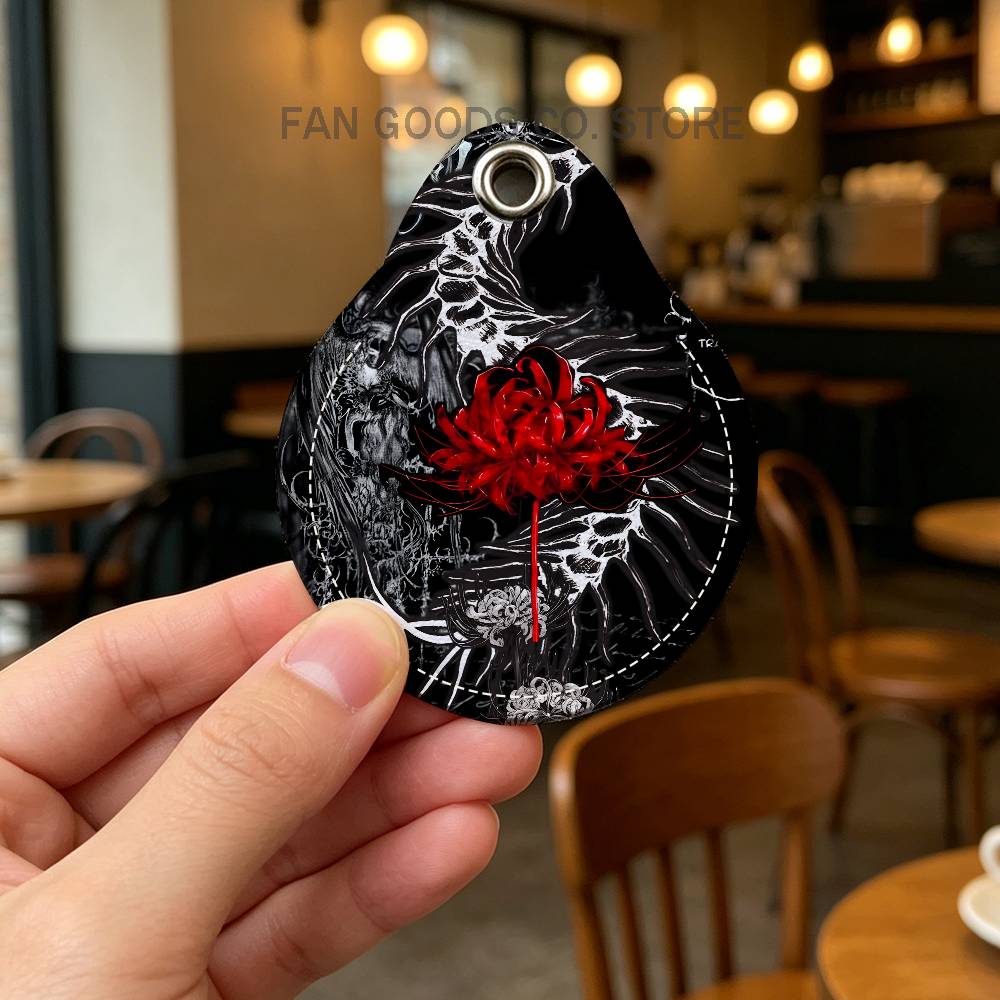 พวงกุญแจรูปดอกลิลลี่สีแดง T-To - Leatherwork Keychain บทวิจารณ์และราคา
