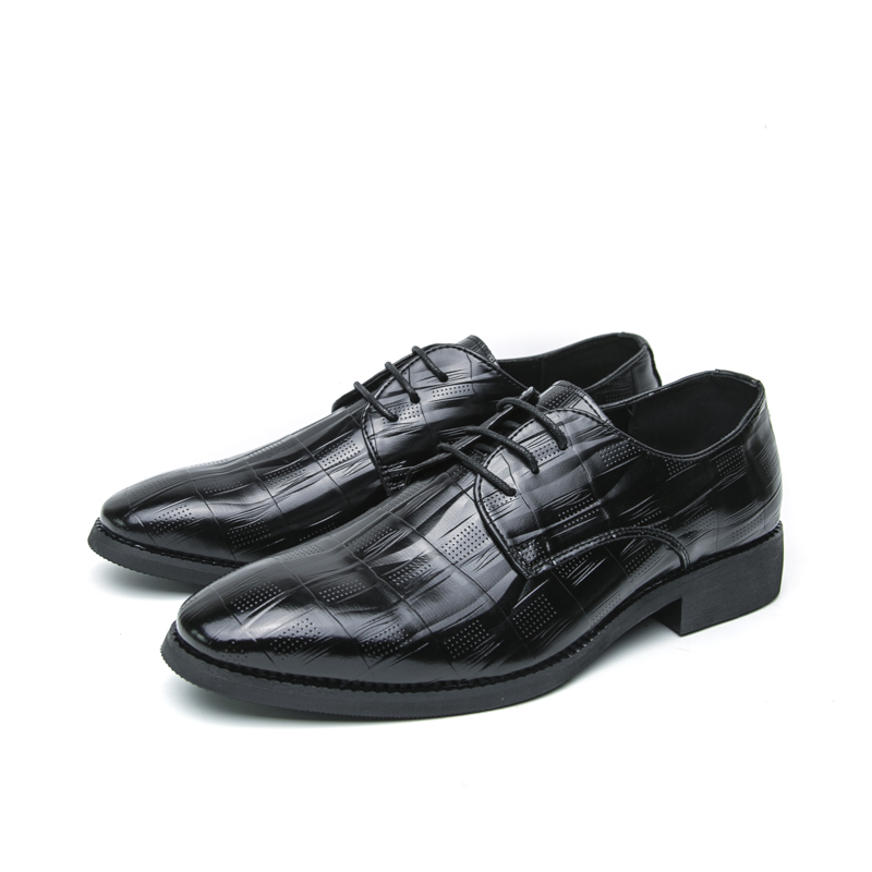 รองเท้าหนังผู้ชายใหม่คุณภาพสูง - Leather Work Oxfords บทวิจารณ์และราคา