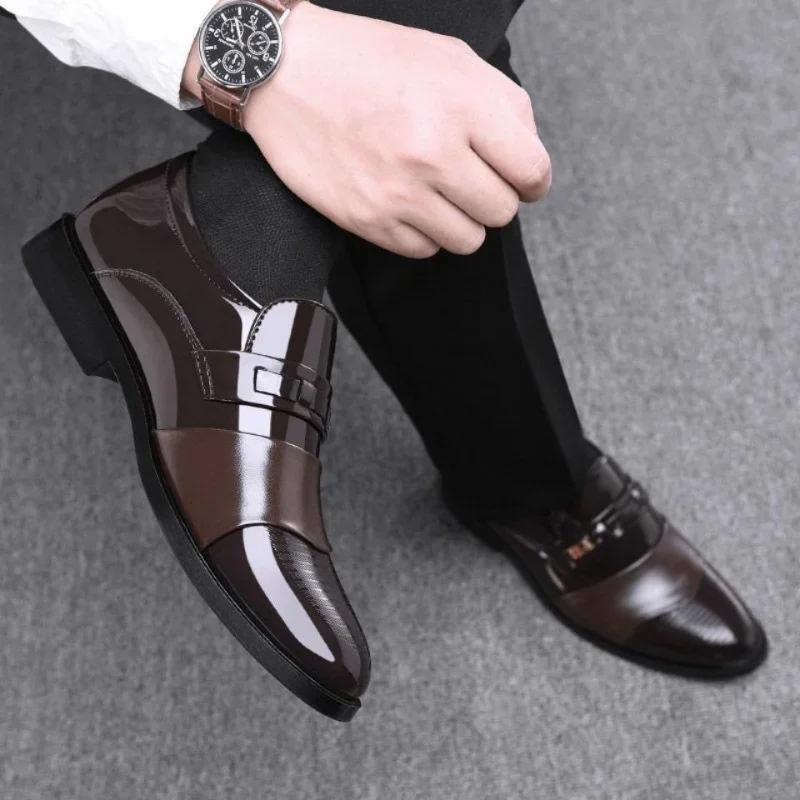 รองเท้าหนังสําหรับชายงานแต่งงา - Leather Work Oxfords บทวิจารณ์และราคา