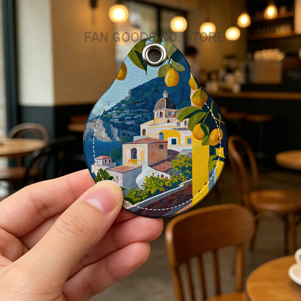 พวงกุญแจรูปมะนาวชายฝั่งอมาลฟีส - Leatherwork Keychain บทวิจารณ์และราคา