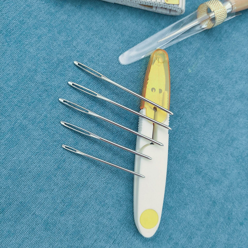 ชุดทํางานหนังพร้อมเข็มหนังเย็บ - Leatherwork Hand Sewing Needles บทวิจารณ์และราคา