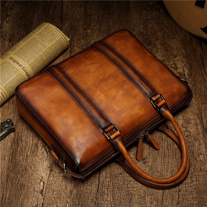 กระเป๋าเอกสารหนังแท้คุณภาพสูง  - Leatherwork Bag บทวิจารณ์และราคา