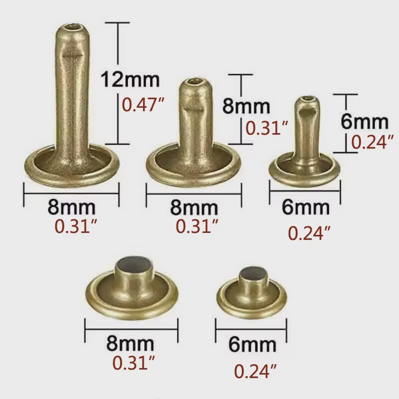 โลหะคู่หมวก Rivets Studs รอบ R - Rivet Setter Tool บทวิจารณ์และราคา