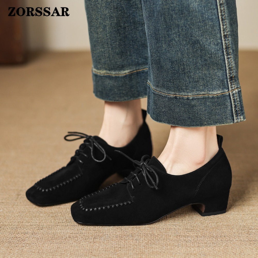 รองเท้าอ็อกซ์ฟอร์ดแบบผูกเชือกท - Leather Work Oxfords บทวิจารณ์และราคา