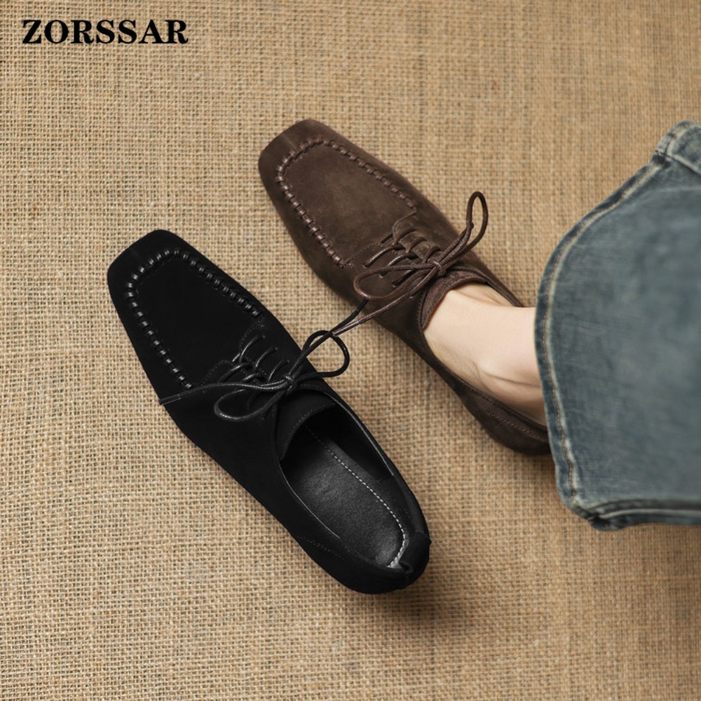 รองเท้าอ็อกซ์ฟอร์ดแบบผูกเชือกท - Leather Work Oxfords บทวิจารณ์และราคา