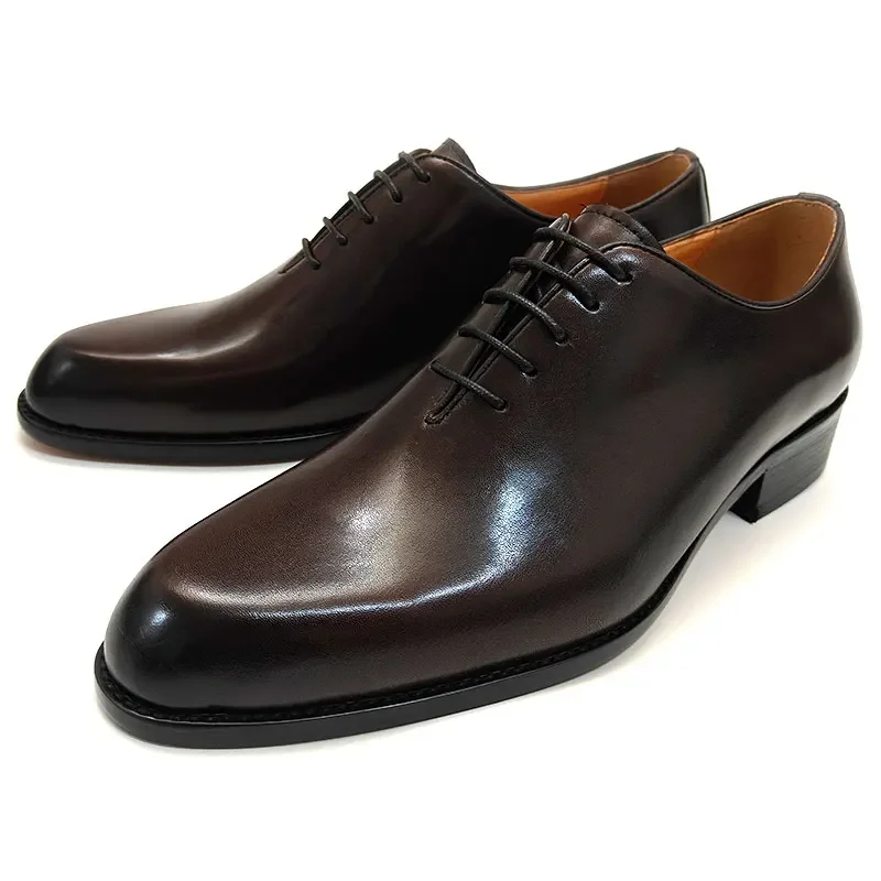 รองเท้าหนังผู้ชายสำหรับใส่ทำงา - Leather Work Oxfords บทวิจารณ์และราคา