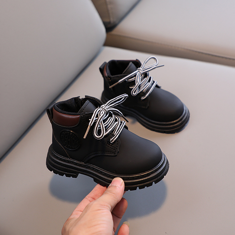 ฤดูใบไม้ร่วงฤดูหนาวเด็ก รองเท้ - Leather Work For Kids บทวิจารณ์และราคา