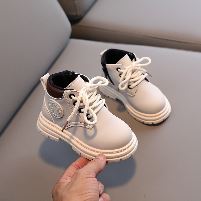ฤดูใบไม้ร่วงฤดูหนาวเด็ก รองเท้ - Leather Work For Kids บทวิจารณ์และราคา