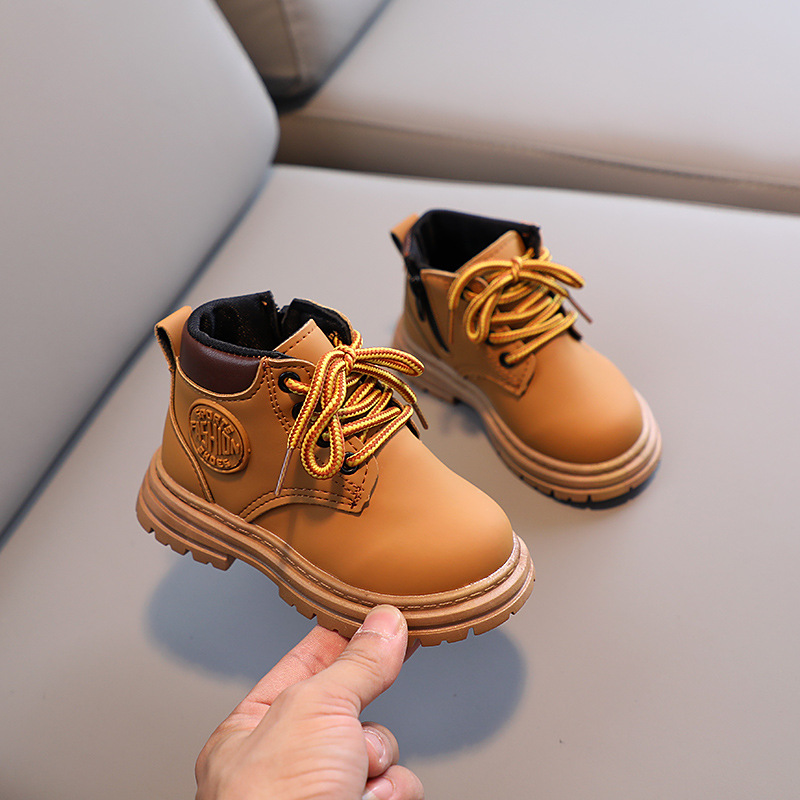 ฤดูใบไม้ร่วงฤดูหนาวเด็ก รองเท้ - Leather Work For Kids บทวิจารณ์และราคา