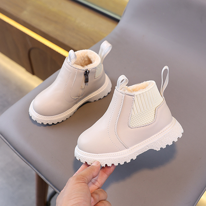 รองเท้าบูทสั้นสำหรับเด็กบุขนแก - Leather Work For Kids บทวิจารณ์และราคา