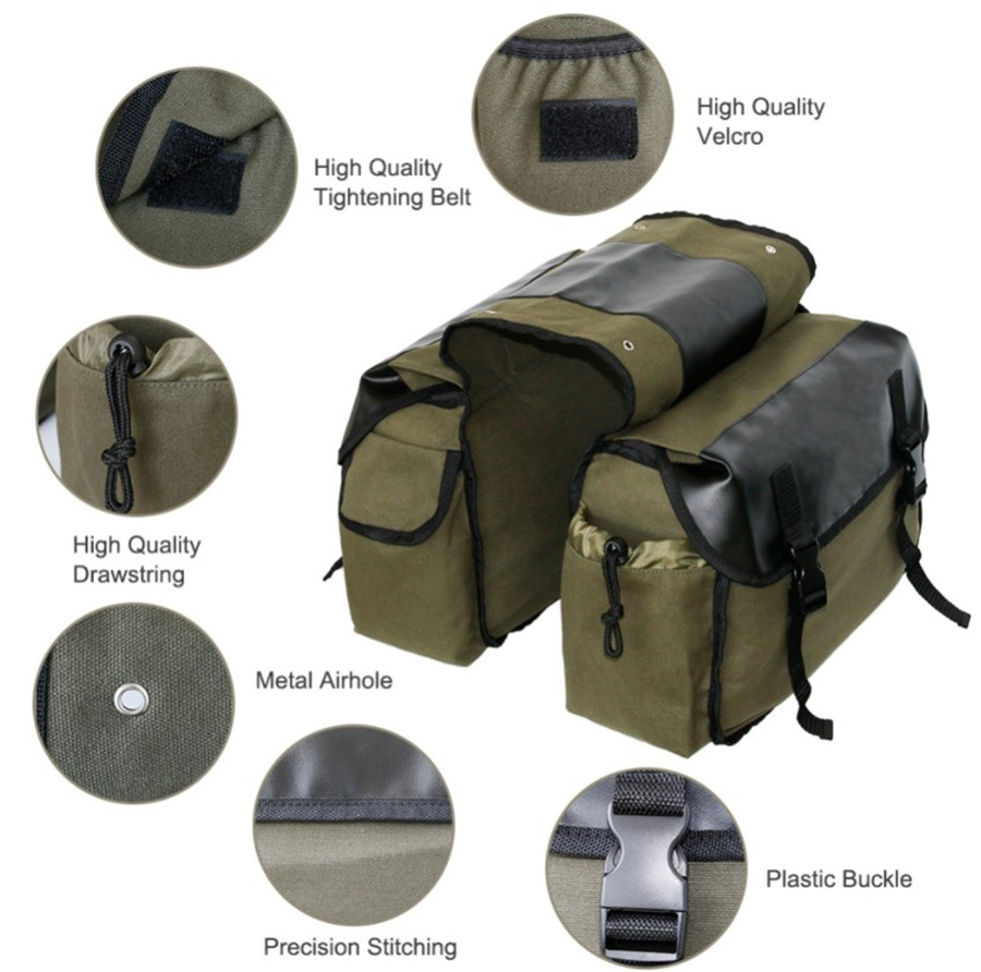 ผ้าใบหนังด้านหลังSaddlebagรถจั - Leather Workshop บทวิจารณ์และราคา