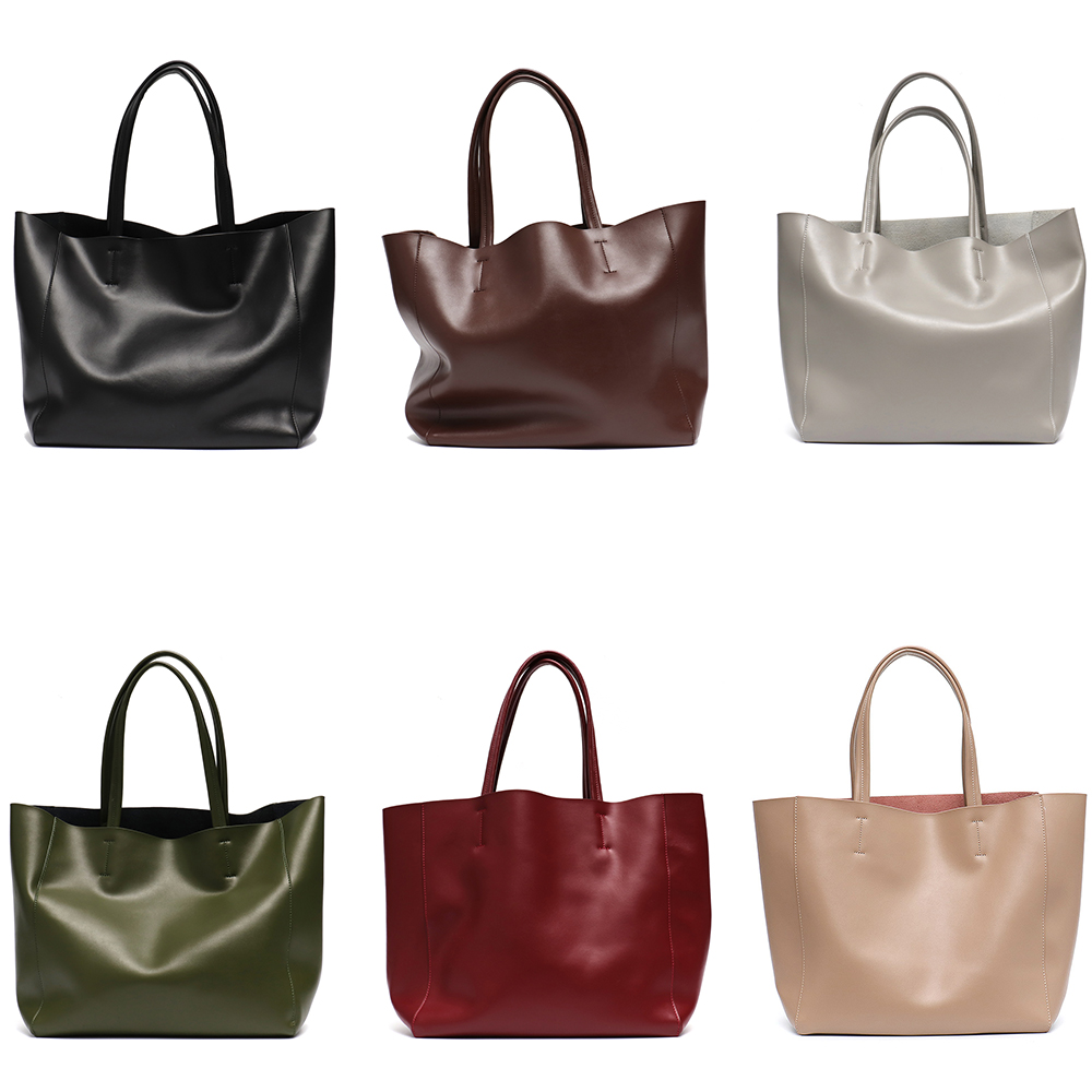 Minimalist Big Tote กระเป๋าผู้ - Leather Workshop บทวิจารณ์และราคา