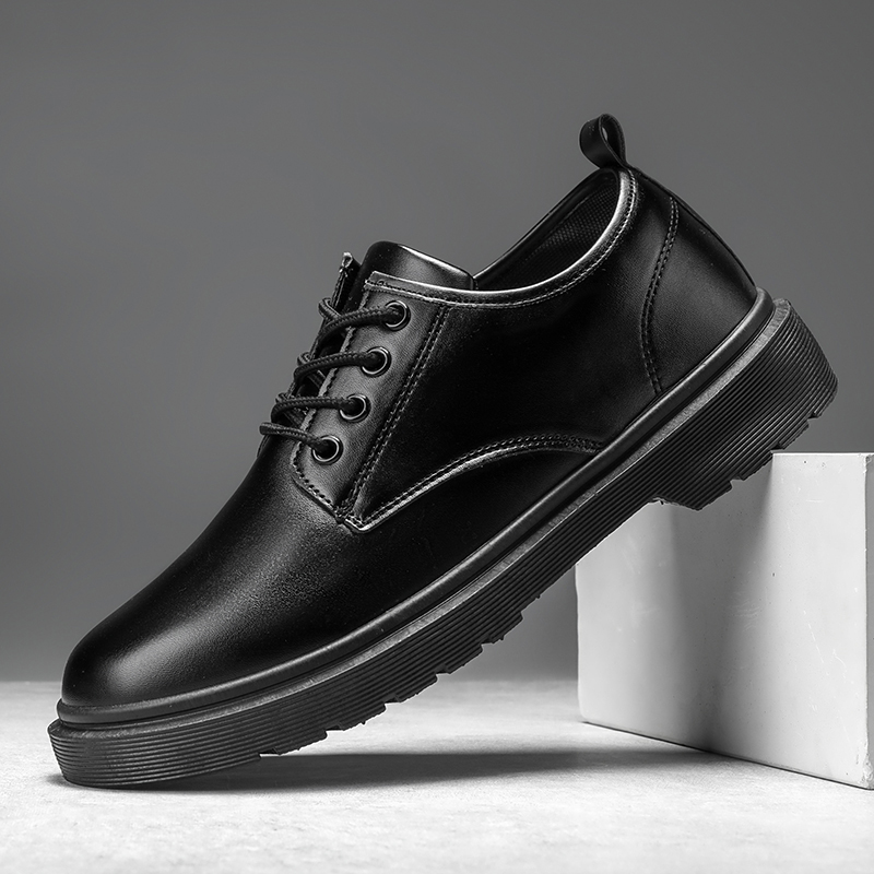 รองเท้าหนังผู้ชายรองเท้าทำงานแ - Leather Work Oxfords บทวิจารณ์และราคา