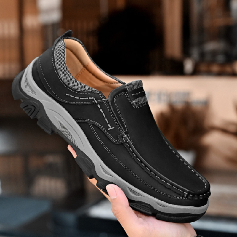 รองเท้าโลฟเฟอร์ผู้ชายแบบสวม รอ - Leather Work Oxfords บทวิจารณ์และราคา