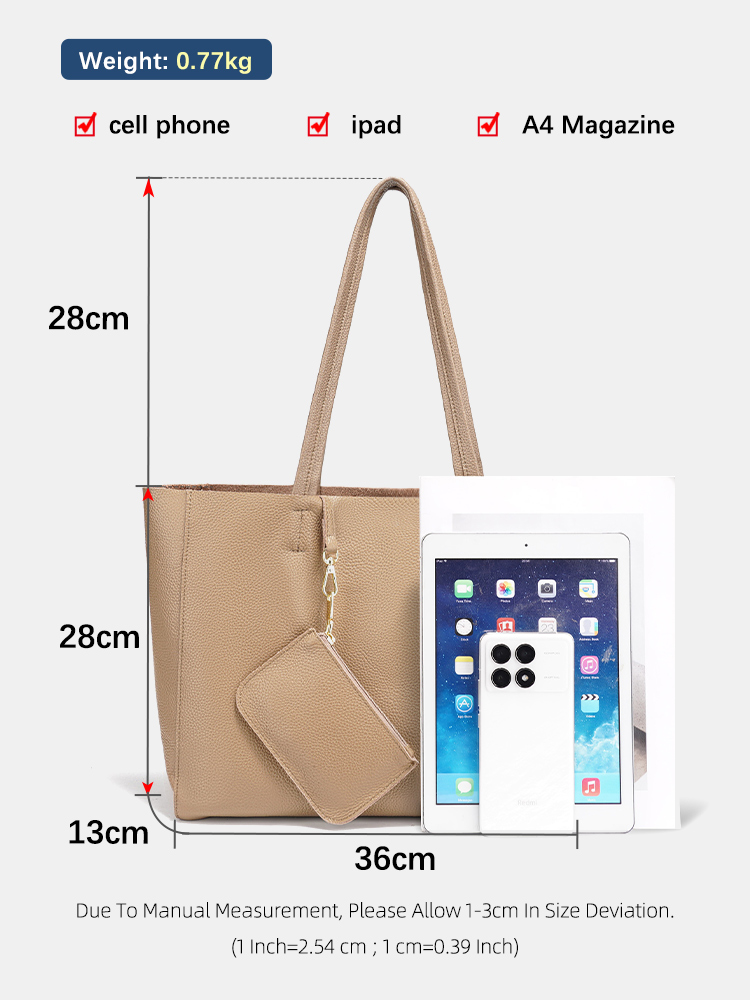 กระเป๋าถือขนาดใหญ่หนังแท้ Zenc - Leather Workshop บทวิจารณ์และราคา