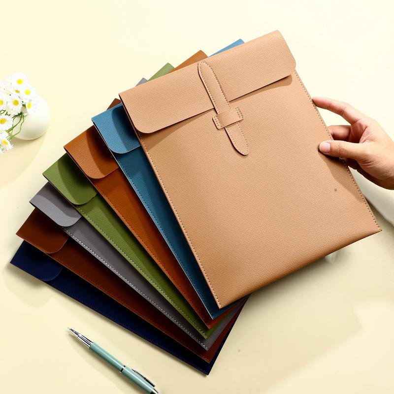 กระเป๋าเอกสารหนังแนวตั้ง A4 พร - Leather Work Folder บทวิจารณ์และราคา