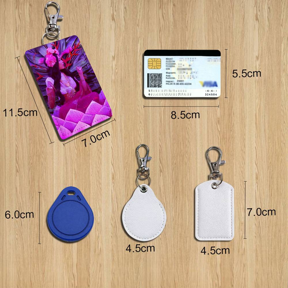 ที่ใส่บัตรรูป Doja Cat สีแดงสุ - Leatherwork Keychain บทวิจารณ์และราคา