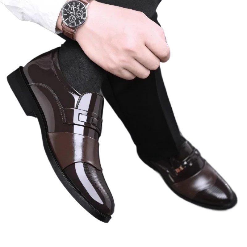 รองเท้าหนังผู้ชายแบบคลาสสิกหรู - Leather Work Oxfords บทวิจารณ์และราคา