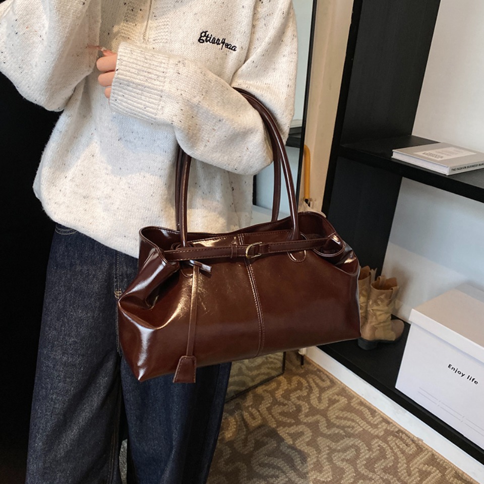 กระเป๋าถือหนัง PU แบบโฮโบสำหรั - Leather Workshop บทวิจารณ์และราคา