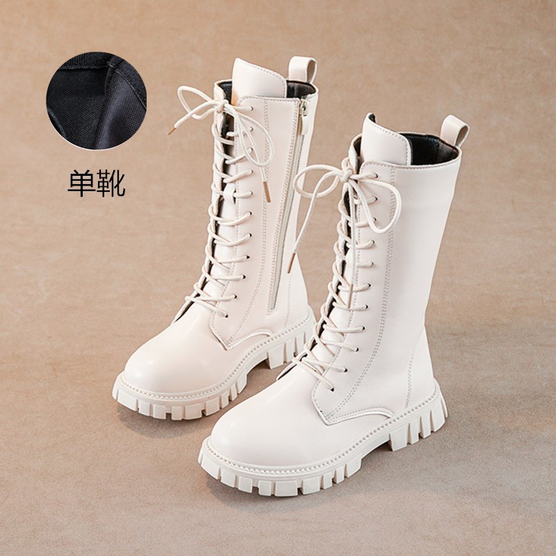 รองเท้าบูทหนัง PU สไตล์อังกฤษส - Leather Work For Kids บทวิจารณ์และราคา