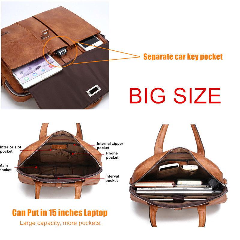 กระเป๋าเอกสารหนังสำหรับผู้ชาย  - Leatherwork Bag บทวิจารณ์และราคา