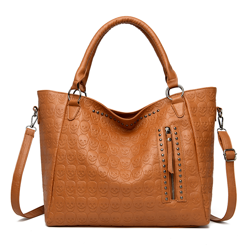 กระเป๋าสะพายข้างลายหัวกะโหลกสไ - Leather Workshop บทวิจารณ์และราคา