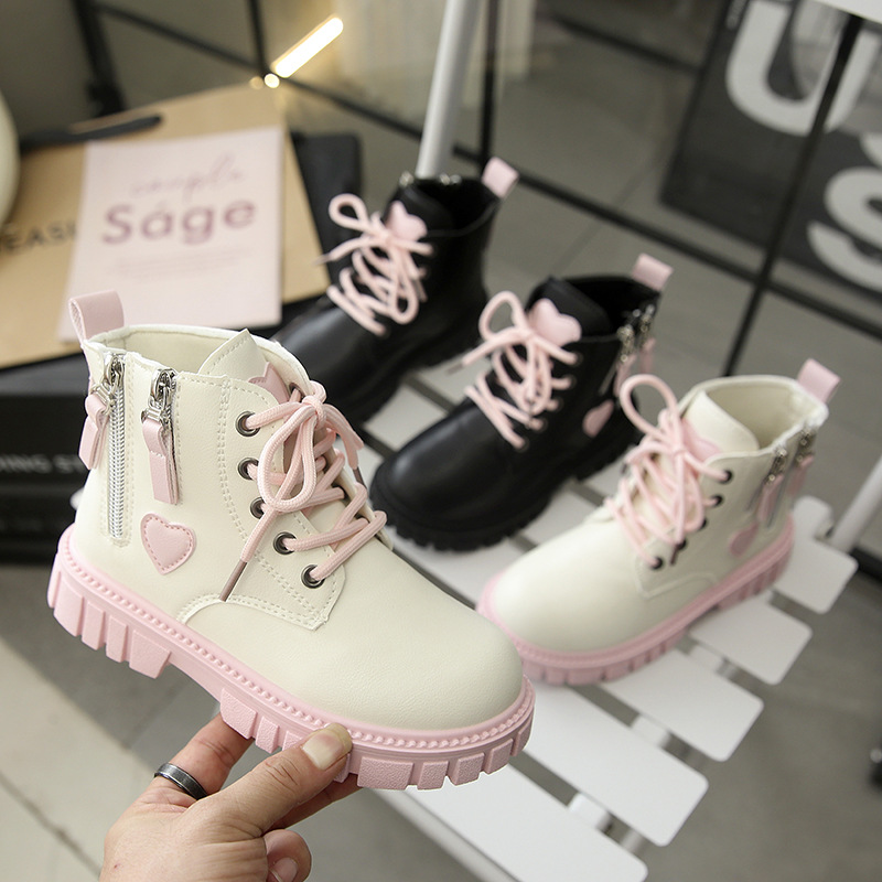 รองเท้าบูทเด็กผู้หญิงสไตล์วินเ - Leather Work For Kids บทวิจารณ์และราคา