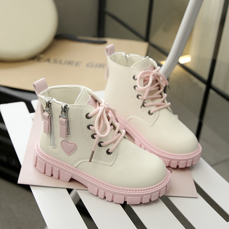 รองเท้าบูทเด็กผู้หญิงสไตล์วินเ - Leather Work For Kids บทวิจารณ์และราคา