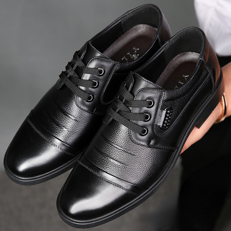 ฤดูหนาวแท้ผู้ชายหนังอย่างเป็นท - Leather Work Oxfords บทวิจารณ์และราคา