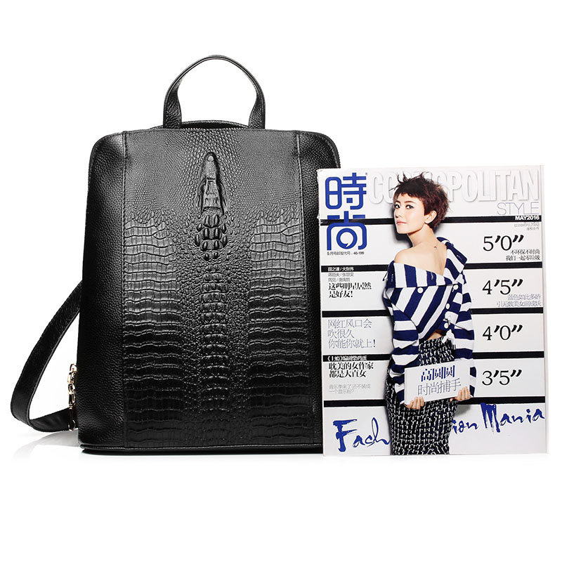 กระเป๋าเป้สะพายหลังหนังจระเข้ส - Leatherwork Bag บทวิจารณ์และราคา
