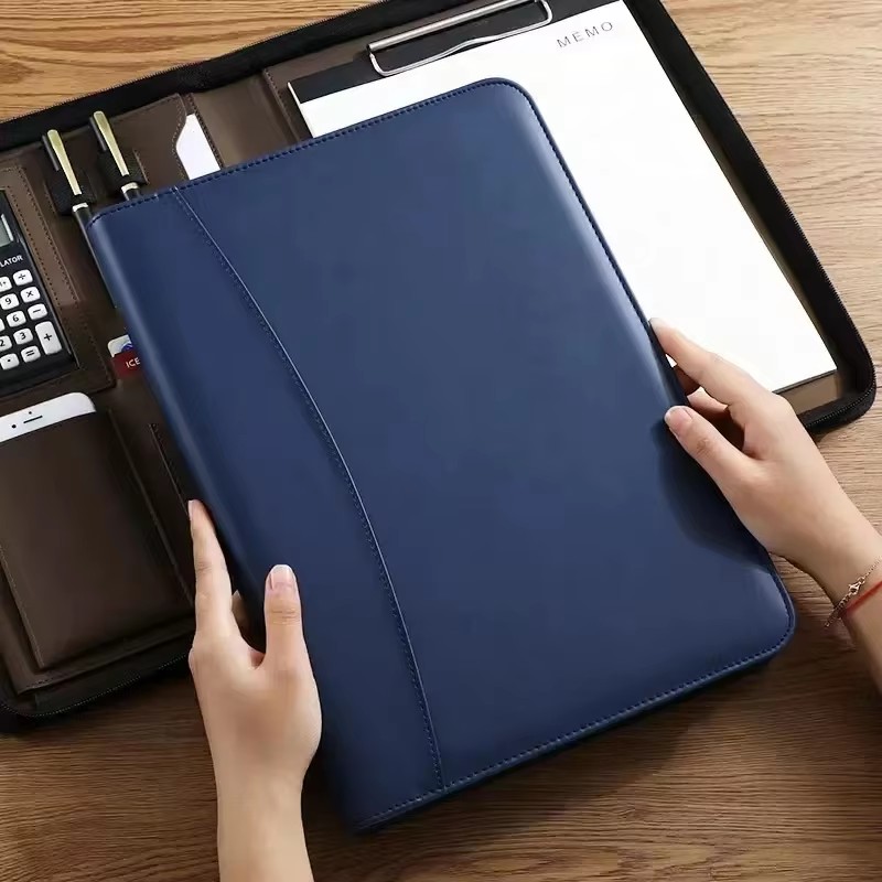 PU หนัง Portafolio A4 เอกสารซิ - Leather Work Folder บทวิจารณ์และราคา