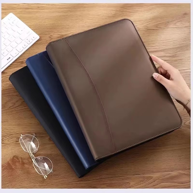 PU หนัง Portafolio A4 เอกสารซิ - Leather Work Folder บทวิจารณ์และราคา